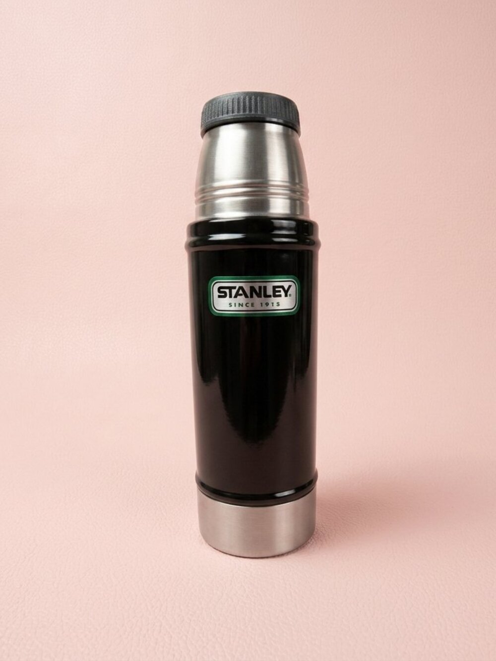 Vintage Stanley 16oz Silver Vacuum Bottle